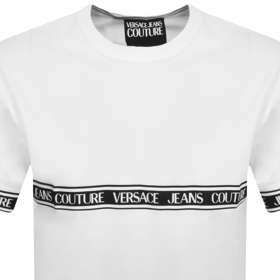 Image number 2 for Versace Jeans Couture Tape T Shirt White
