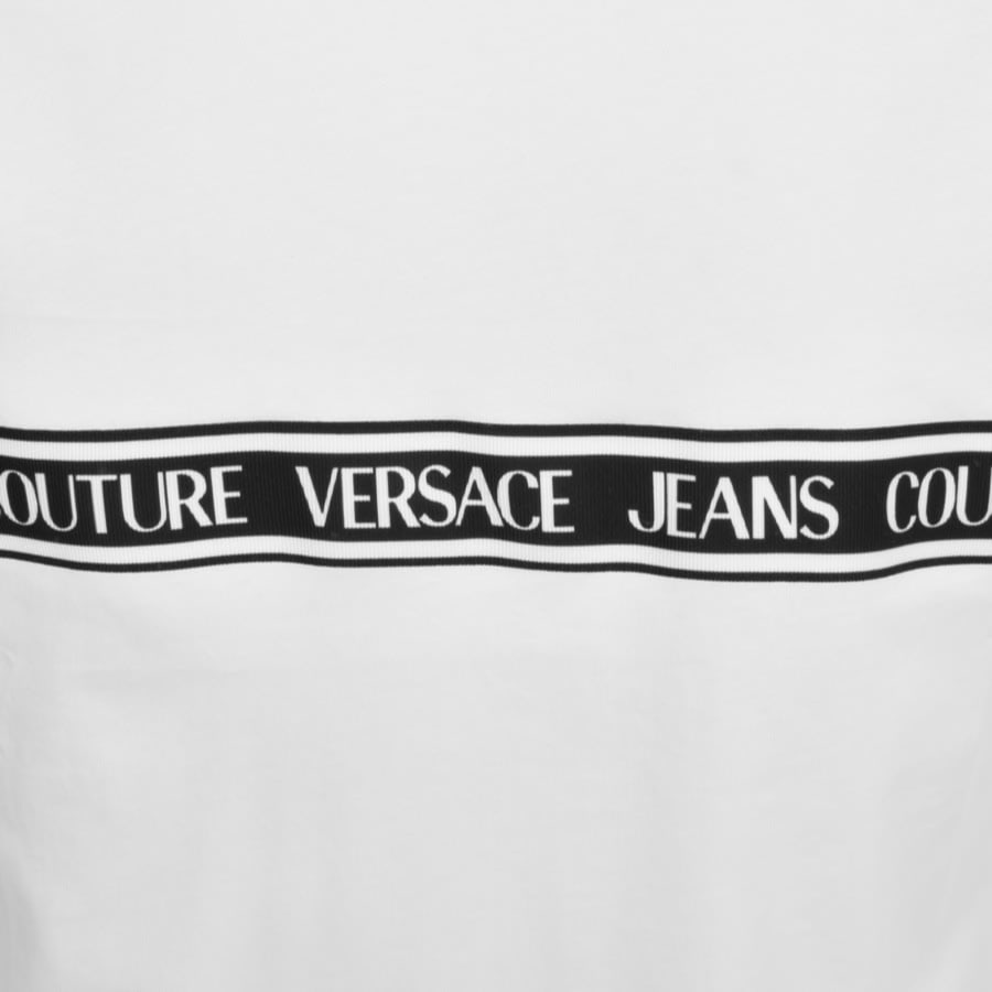 Image number 3 for Versace Jeans Couture Tape T Shirt White