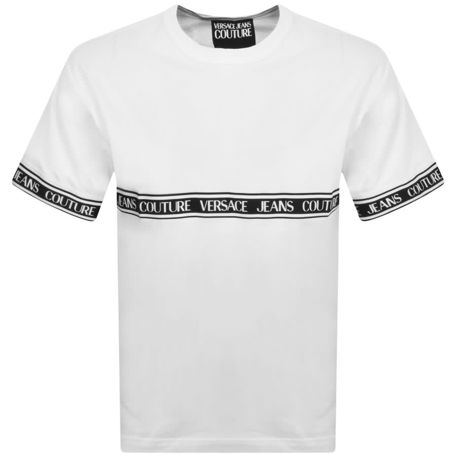 Image number 1 for Versace Jeans Couture Tape T Shirt White