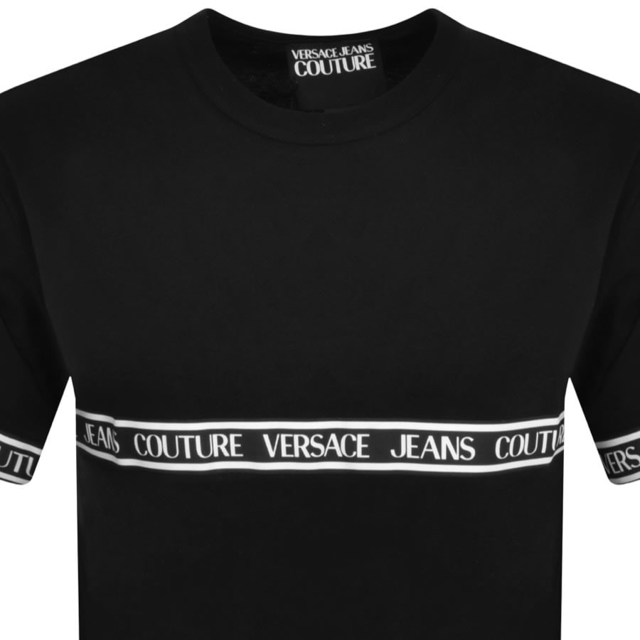 Image number 2 for Versace Jeans Couture Tape T Shirt Black