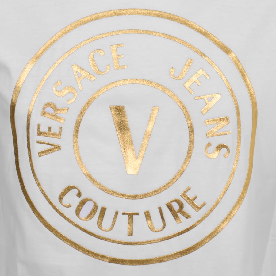 Image number 3 for Versace Jeans Couture Foil Logo T Shirt White