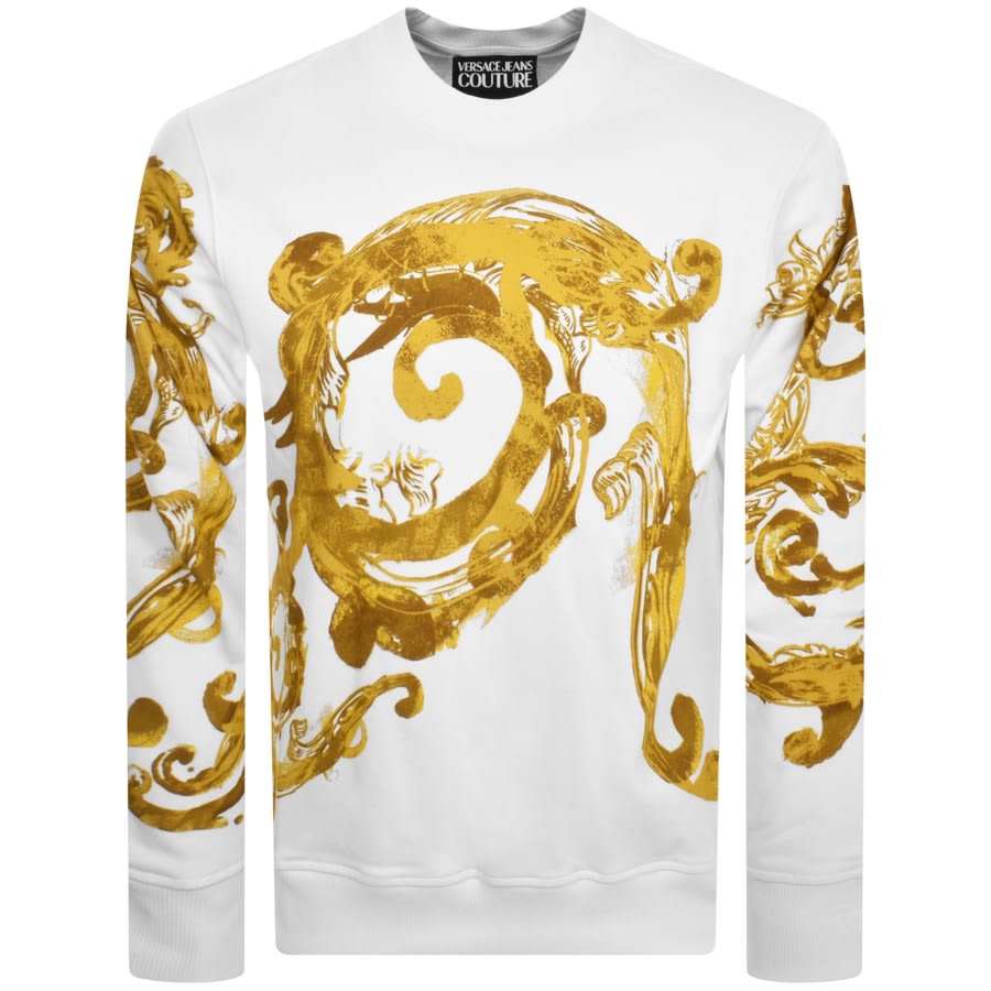 Image number 2 for Versace Jeans Couture Baroque Sweatshirt White