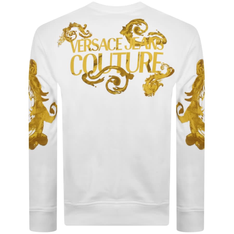Image number 3 for Versace Jeans Couture Baroque Sweatshirt White