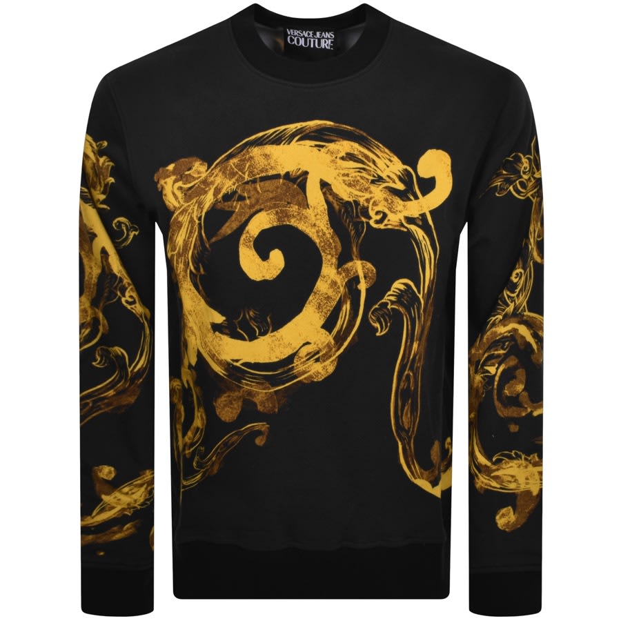 Image number 2 for Versace Jeans Couture Baroque Sweatshirt Black