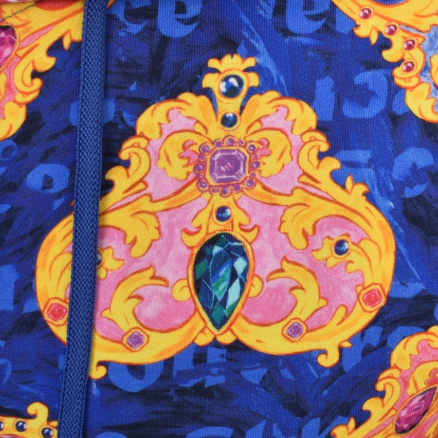 Image number 3 for Versace Jeans Couture Full Zip Logo Hoodie Blue