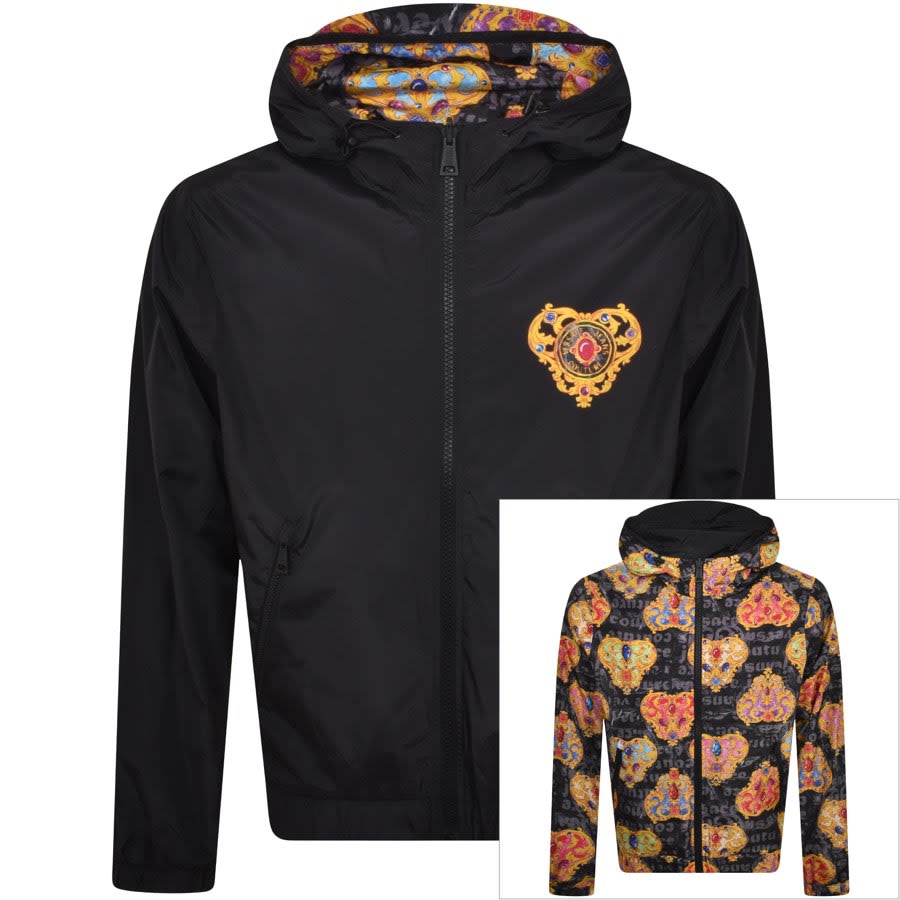 Image number 1 for Versace Jeans Couture Heart Jacket Black