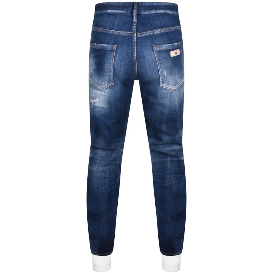 Image number 2 for DSQUARED2 Mid Wash 642 Jeans Blue