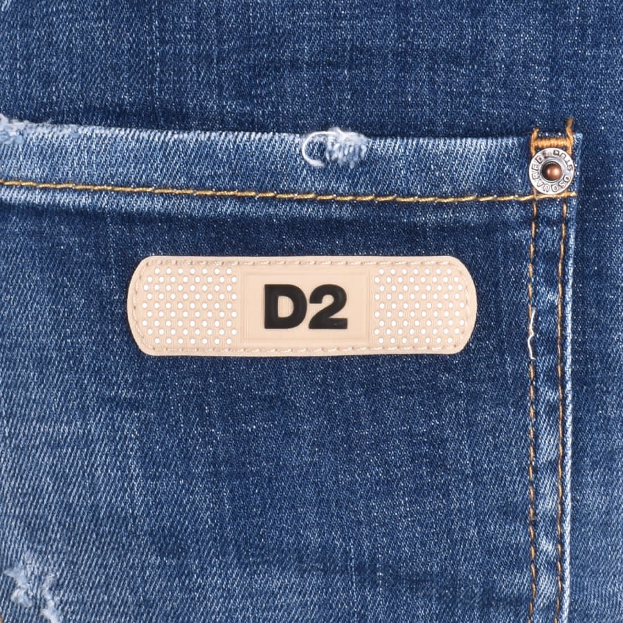 Image number 3 for DSQUARED2 Mid Wash 642 Jeans Blue