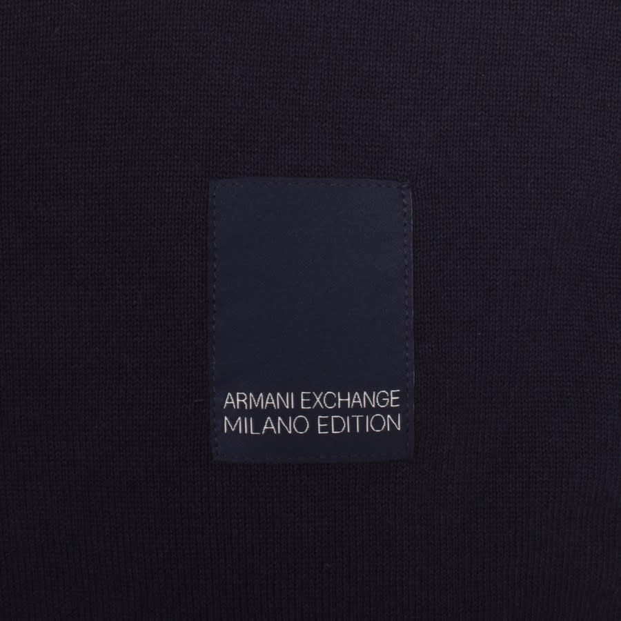 Image number 3 for Armani Exchange Knitted Pullover Navy