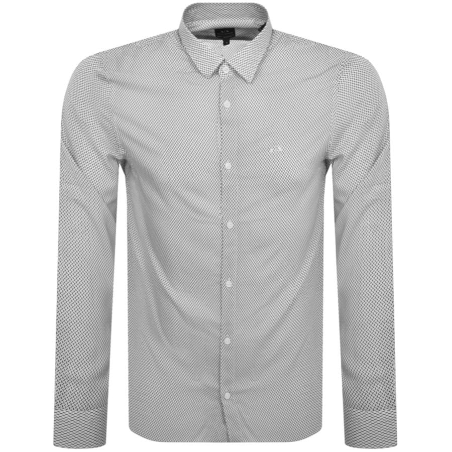 Image number 1 for Armani Exchange Long Sleeve Shirt White