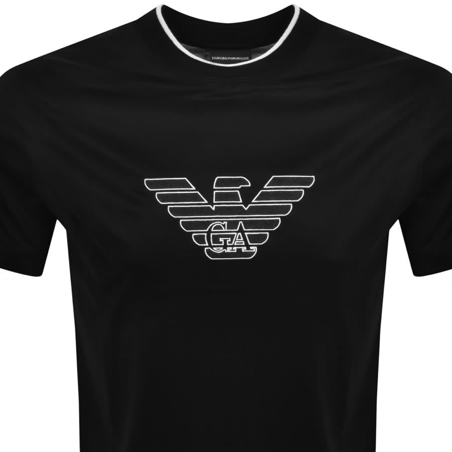 Image number 2 for Emporio Armani Logo T Shirt Black