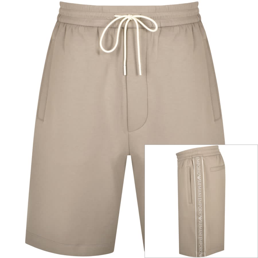 Image number 1 for Emporio Armani Lounge Jersey Shorts Grey