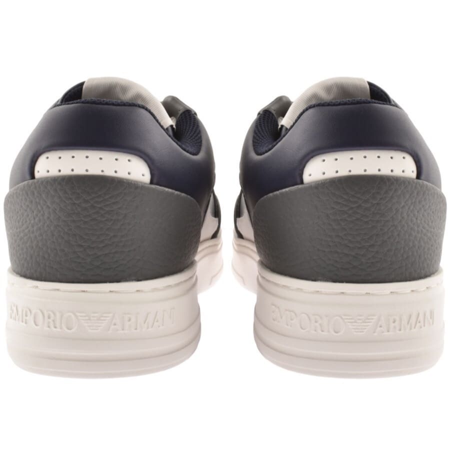 Emporio Armani Logo Trainers Navy male 9 43