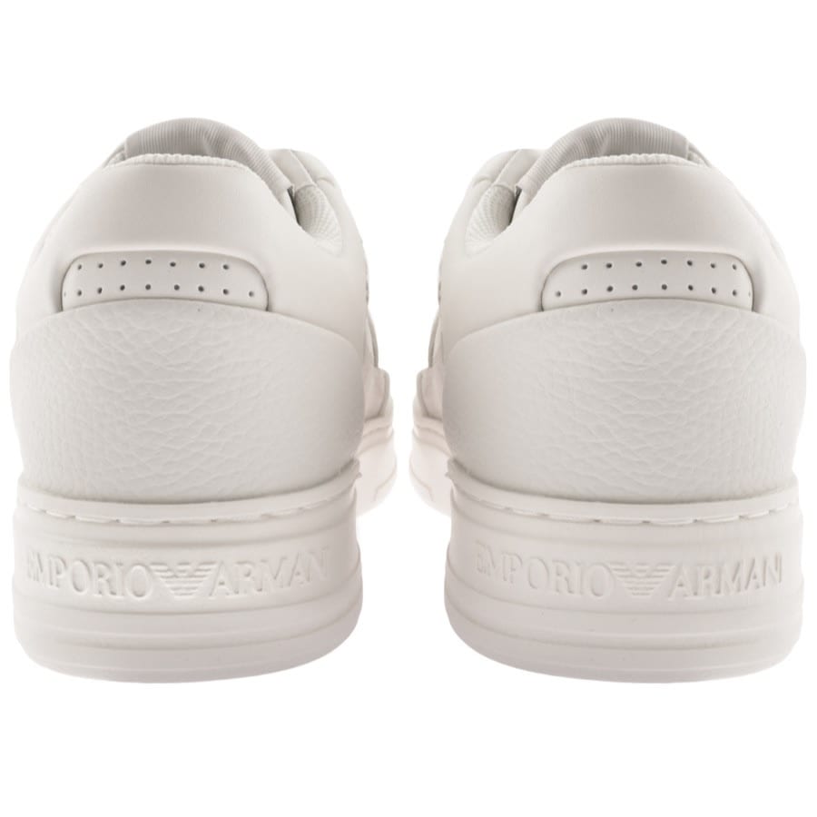 Image number 2 for Emporio Armani Logo Trainers Off White