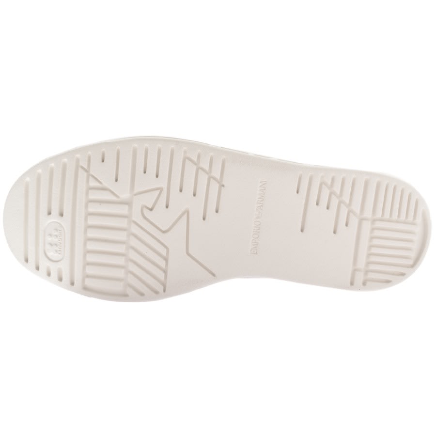 Image number 5 for Emporio Armani Logo Trainers Off White