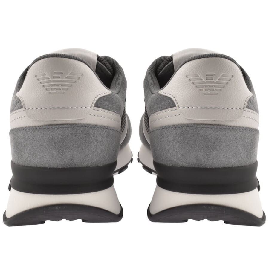 Image number 2 for Emporio Armani Logo Trainers Grey