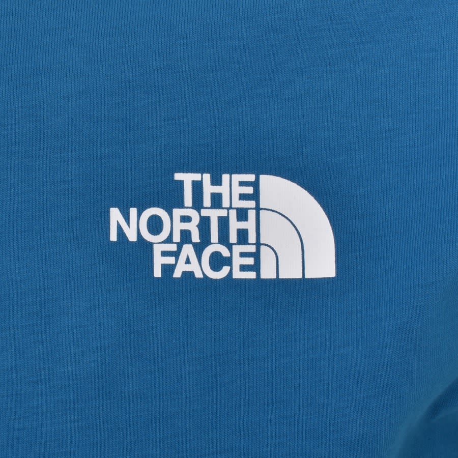 The North Face Logo T Shirt Blue Mainline Menswear