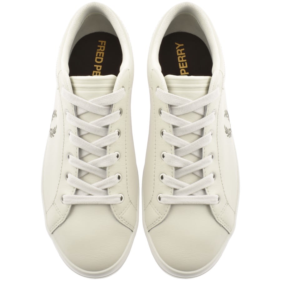 Fred Perry Baseline Leather Trainers Cream | Mainline Menswear