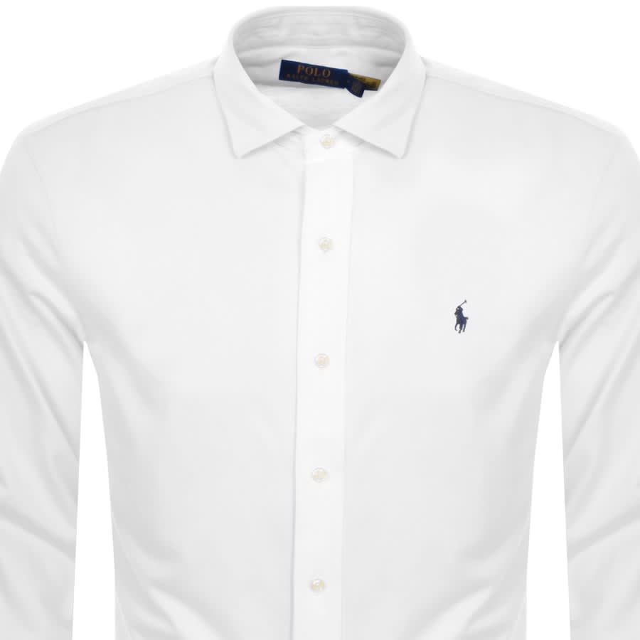 Image number 2 for Ralph Lauren Long Sleeve Shirt White