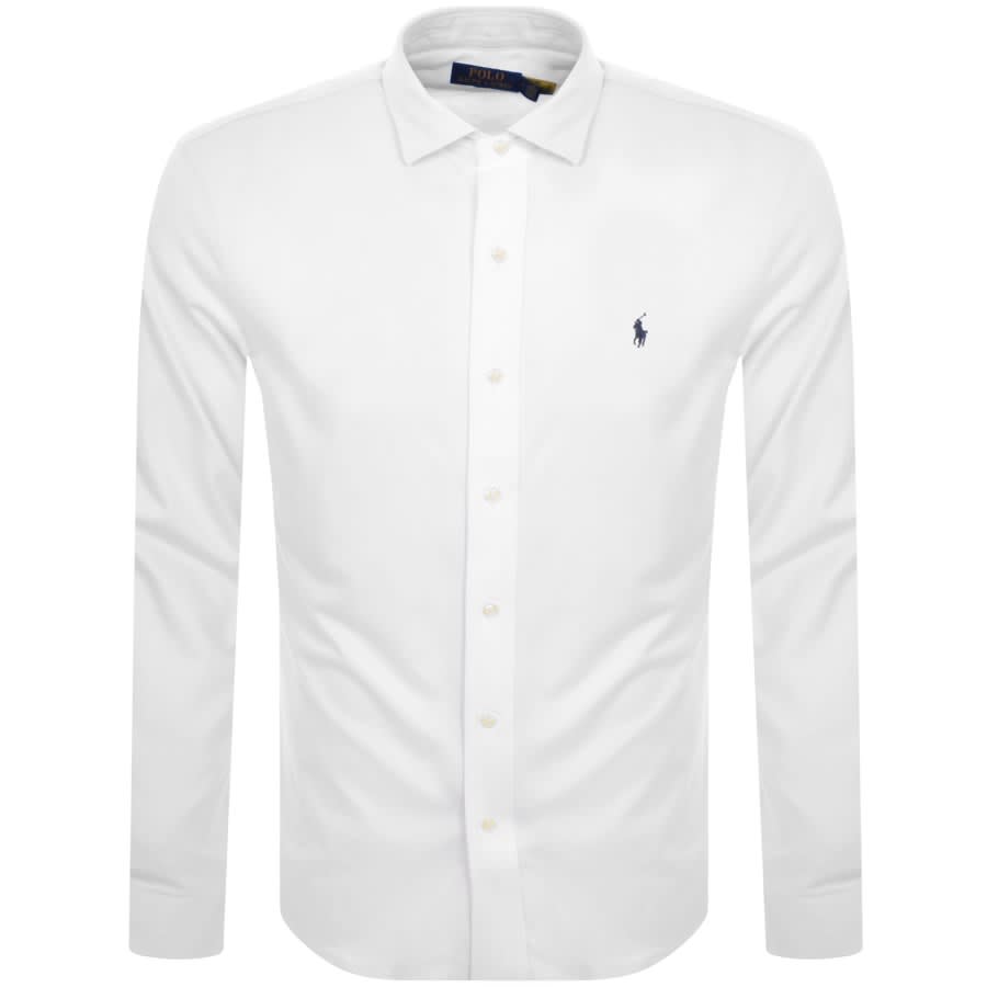 Image number 1 for Ralph Lauren Long Sleeve Shirt White