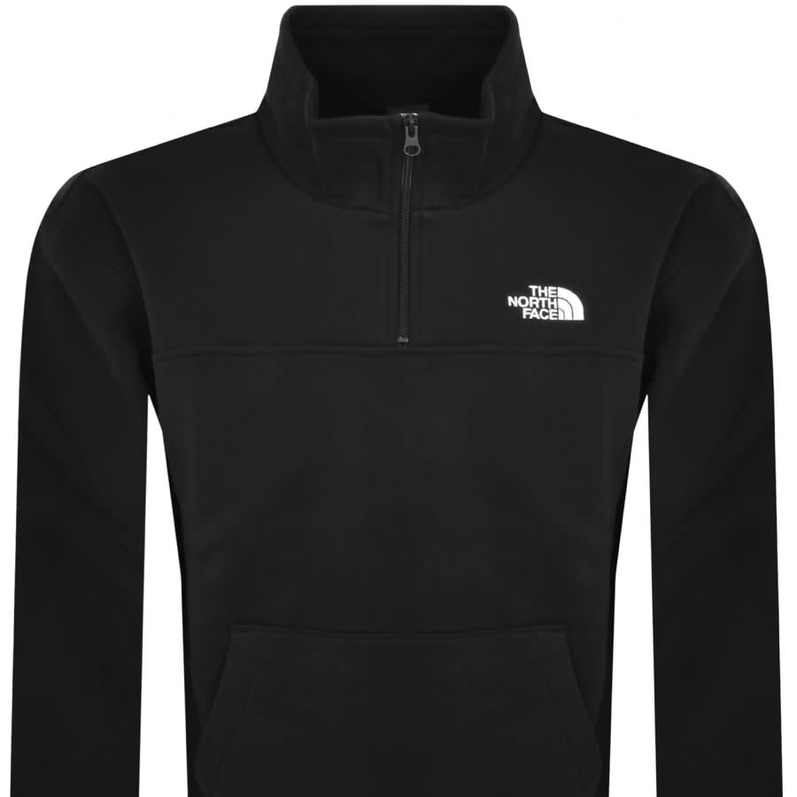 Image number 2 for The North Face Quarter Zip Sweatshirt Black