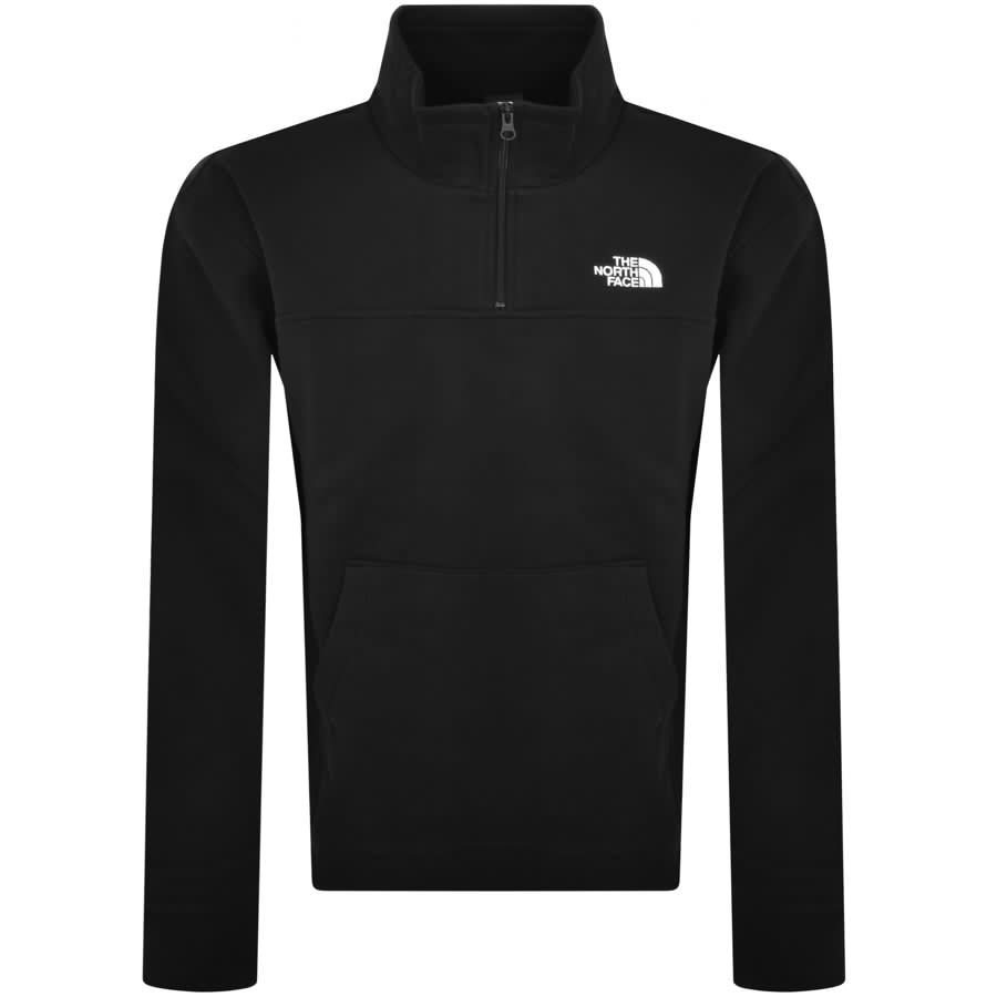 Image number 1 for The North Face Quarter Zip Sweatshirt Black
