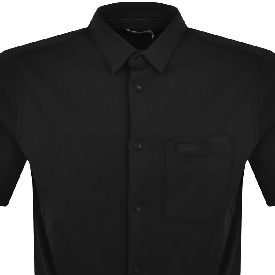 Image number 2 for Calvin Klein Smooth Cotton Shirt Black