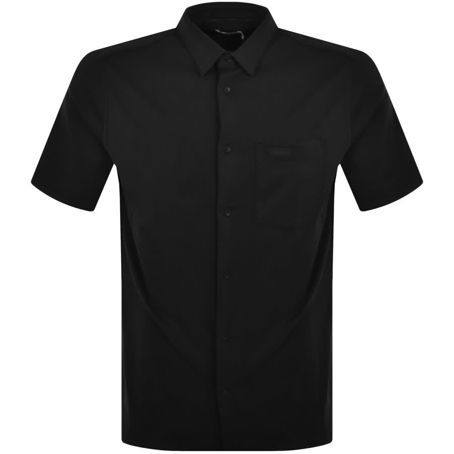 Image number 1 for Calvin Klein Smooth Cotton Shirt Black