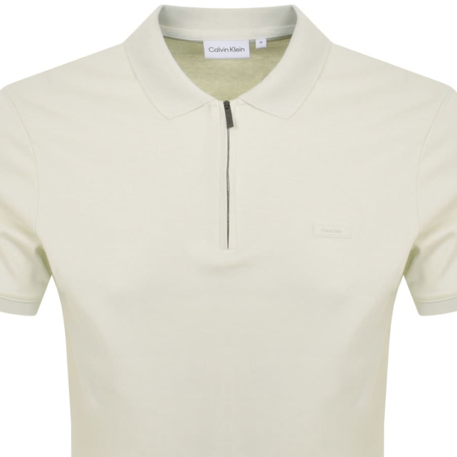 Image number 2 for Calvin Klein Welt Polo T Shirt Green