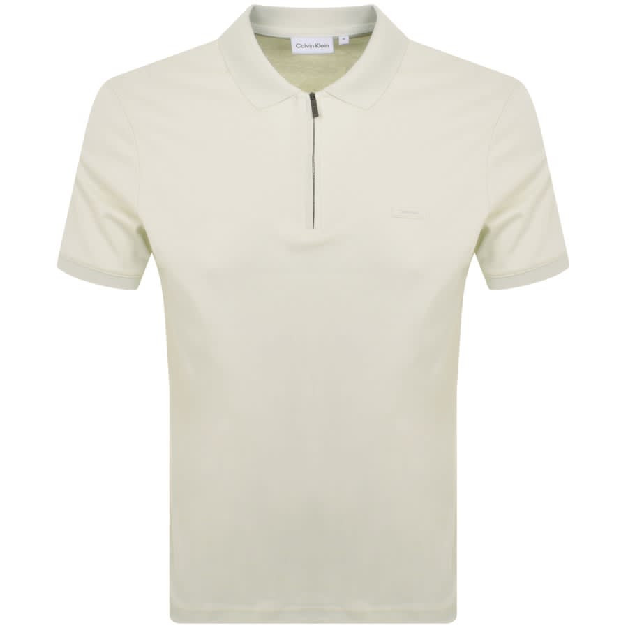 Image number 1 for Calvin Klein Welt Polo T Shirt Green