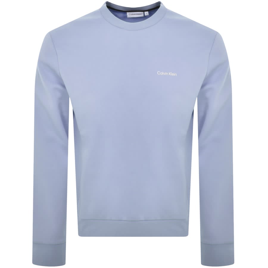 Image number 1 for Calvin Klein Logo Crew Neck Sweatshirt Blue
