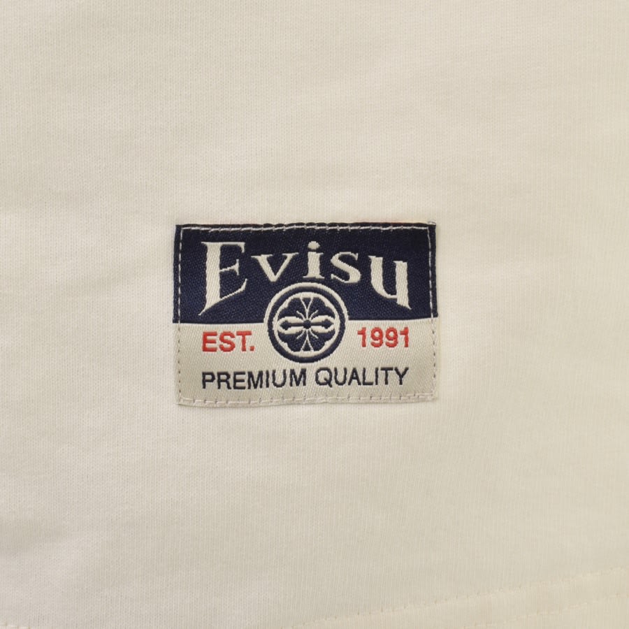 Image number 5 for Evisu Diamond Logo T Shirt Cream