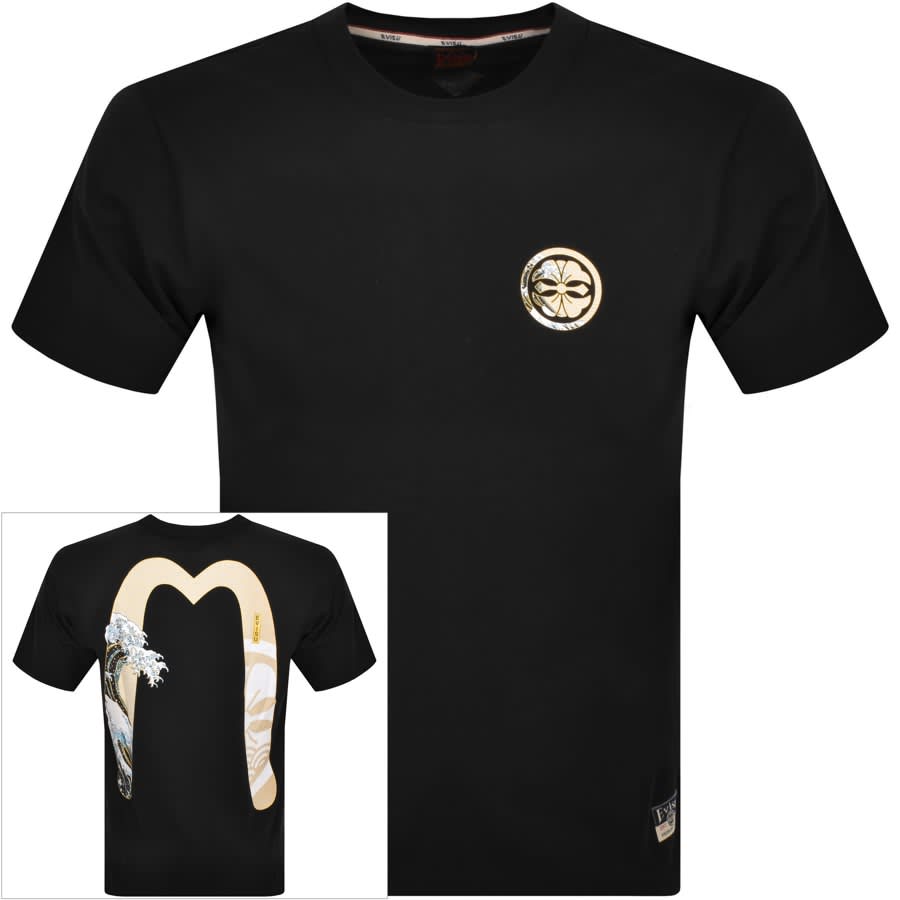 Image number 1 for Evisu Logo T Shirt Black