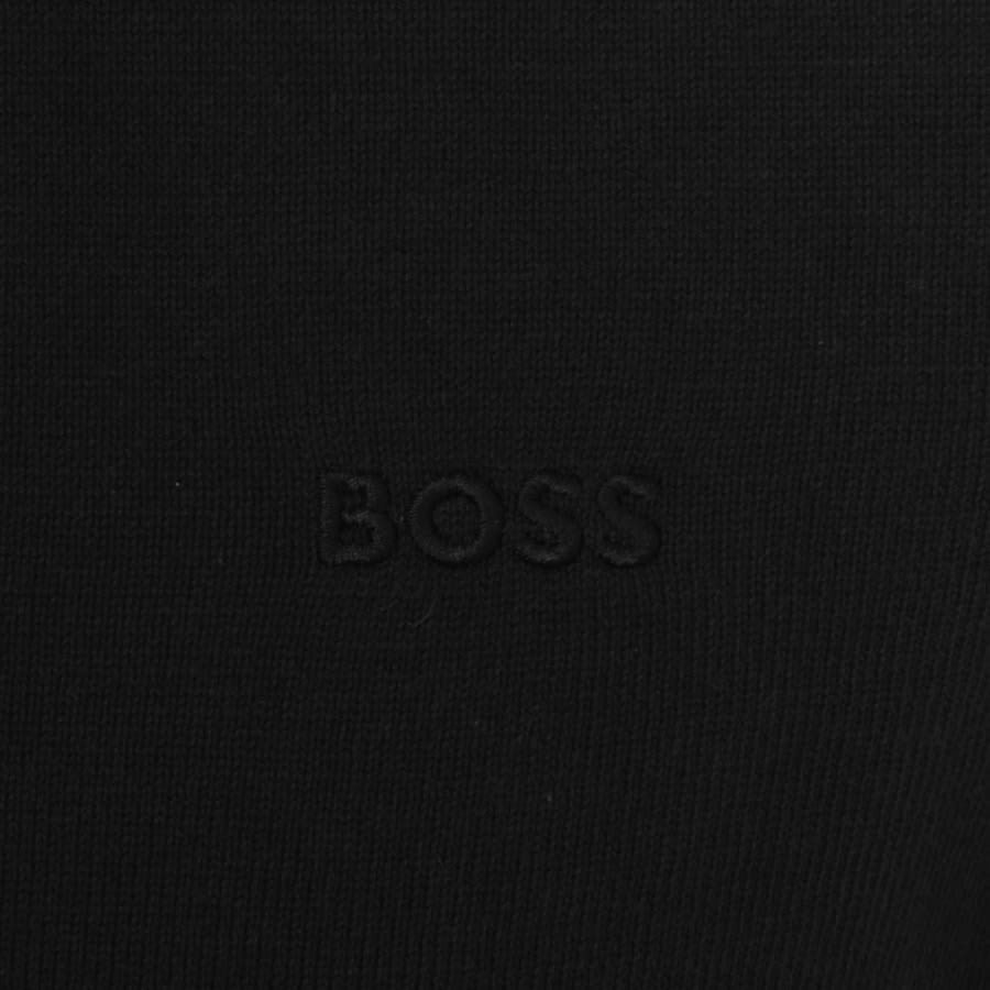 Image number 3 for BOSS Asac Knit Jumper Black