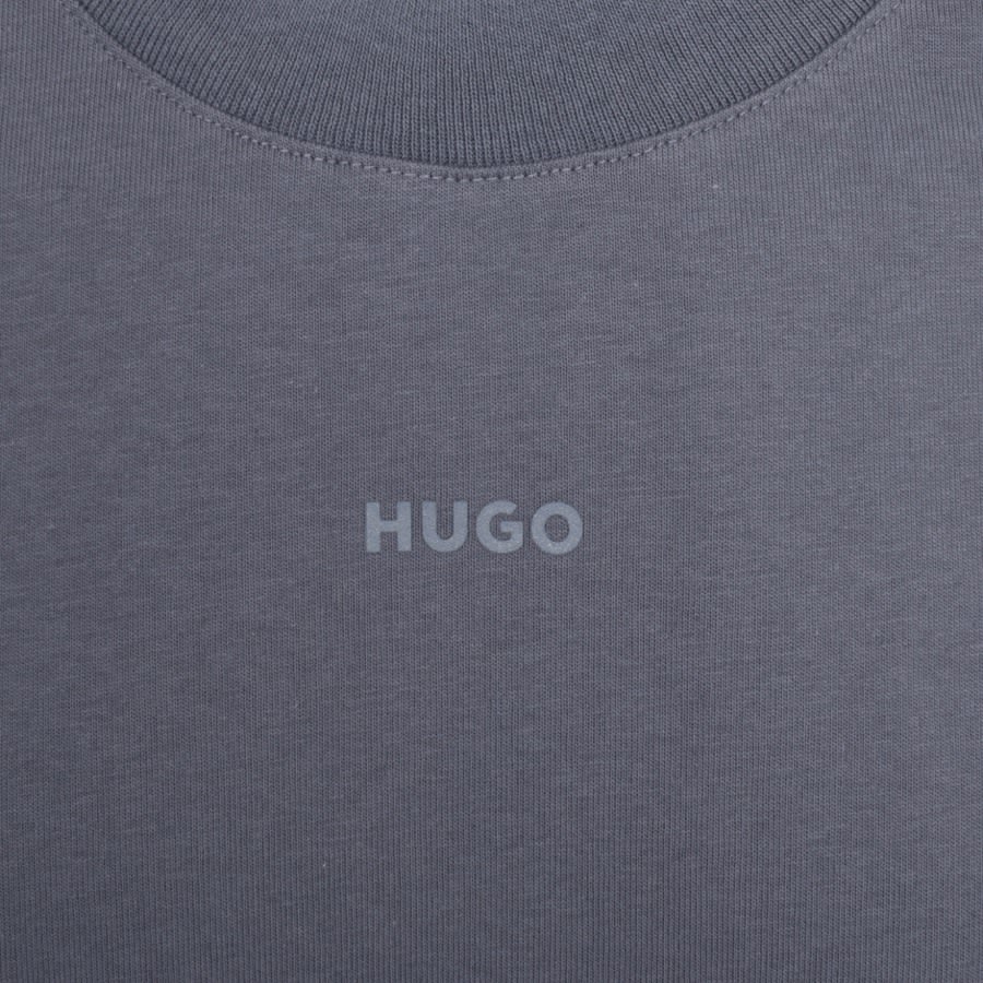 Image number 3 for HUGO Dapolino T Shirt Blue