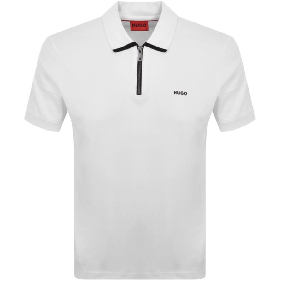 Image number 1 for HUGO Dalomino Polo T Shirt White