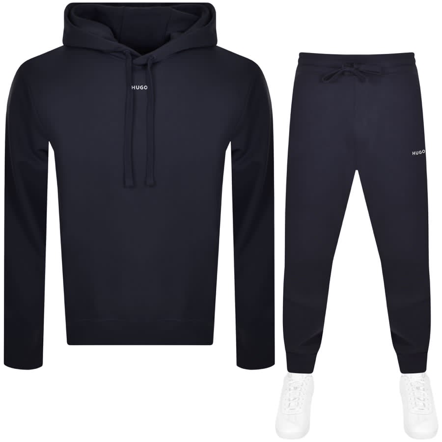 Image number 1 for HUGO Logo DapoDayote Tracksuit Navy