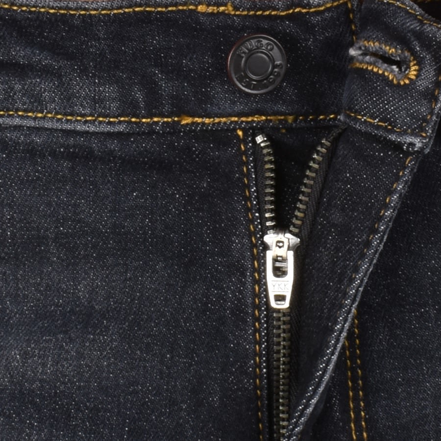 Image number 5 for HUGO 708 Slim Fit Dark Wash Jeans Grey