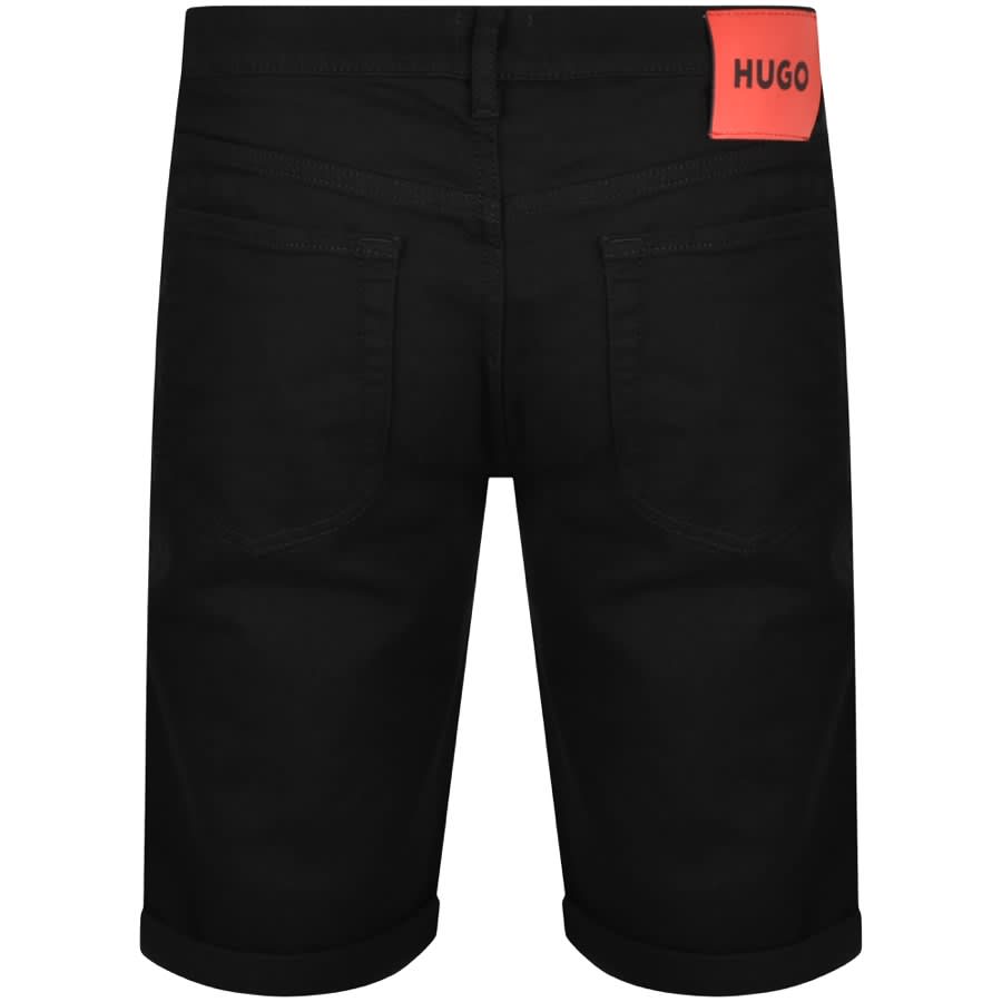 Image number 2 for HUGO 634 Denim Logo Shorts Black