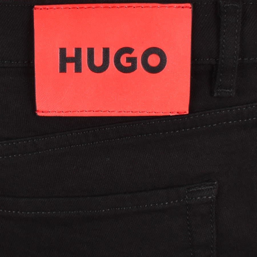 Image number 3 for HUGO 634 Denim Logo Shorts Black
