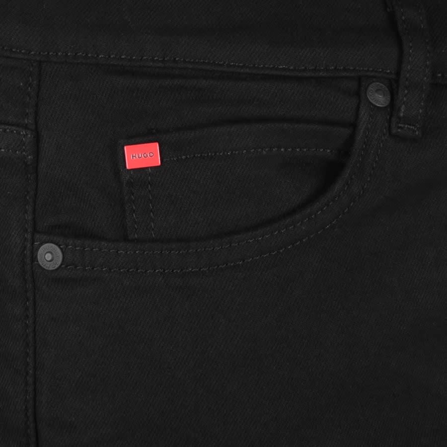 Image number 4 for HUGO 634 Denim Logo Shorts Black