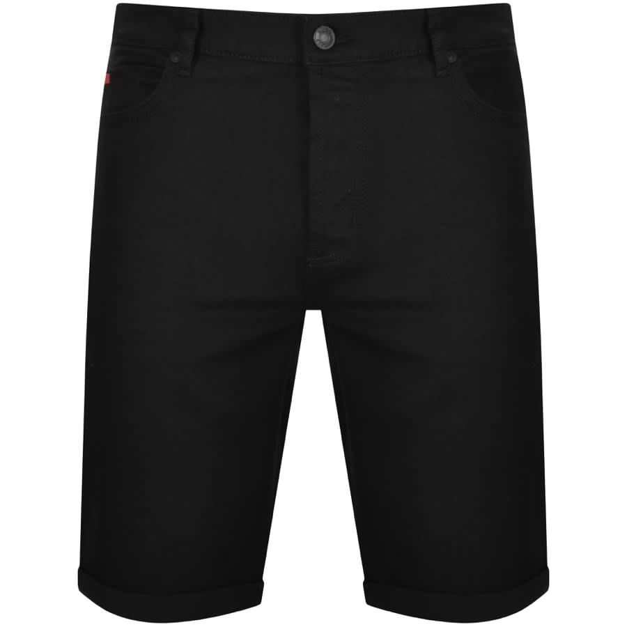 Image number 1 for HUGO 634 Denim Logo Shorts Black