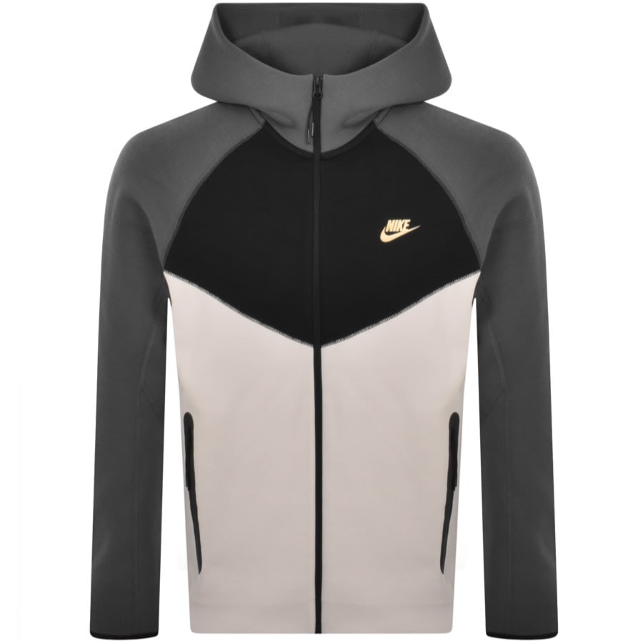Image number 1 for Nike Sportswear Tech Full Zip Hoodie Grey