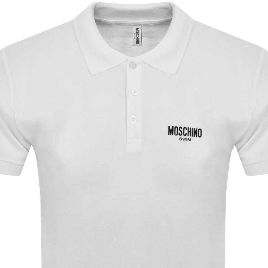 Image number 2 for Moschino Short Sleeved Polo T Shirt White