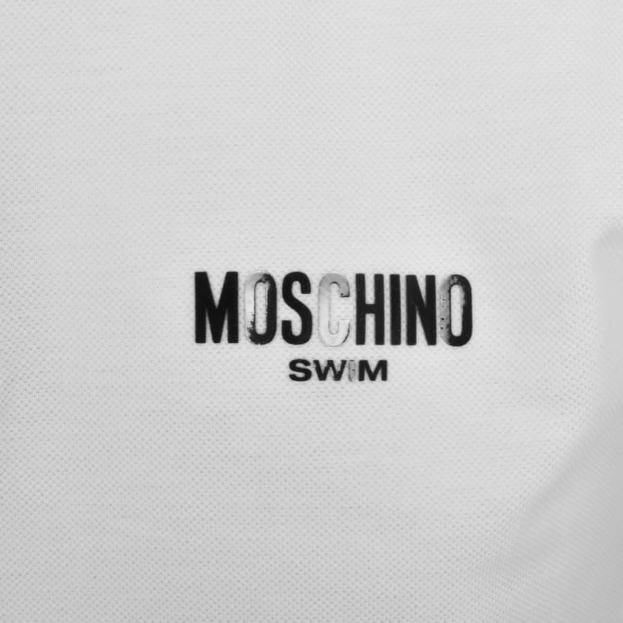 Image number 3 for Moschino Short Sleeved Polo T Shirt White