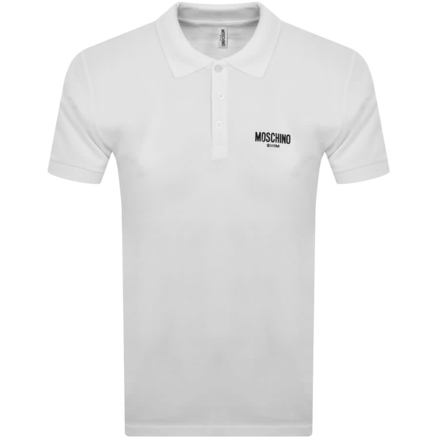 Image number 1 for Moschino Short Sleeved Polo T Shirt White
