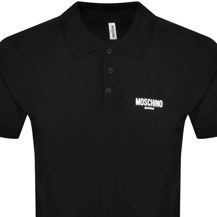 Image number 2 for Moschino Short Sleeved Polo T Shirt Black