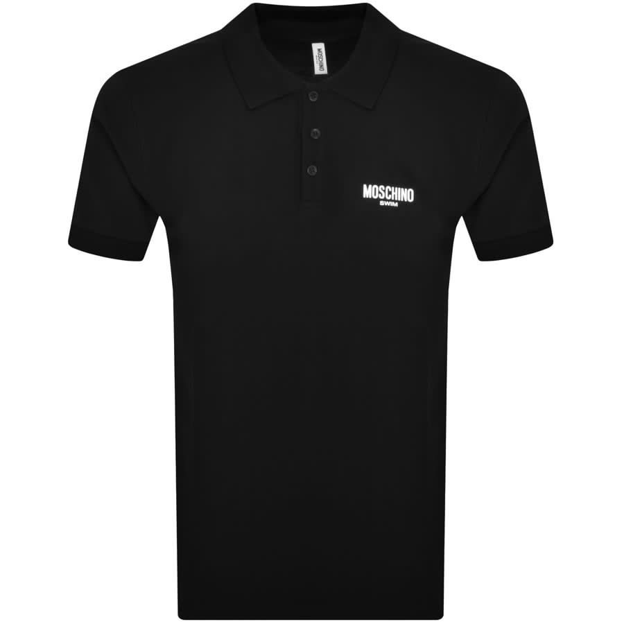 Image number 1 for Moschino Short Sleeved Polo T Shirt Black
