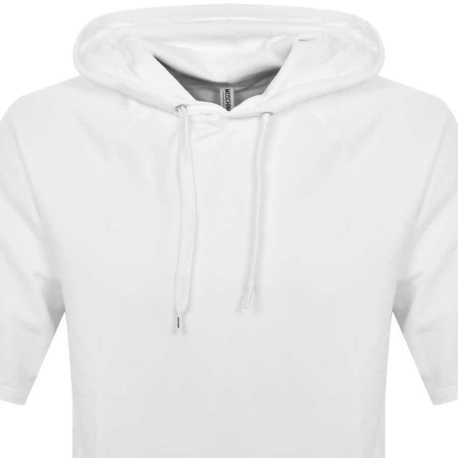 Image number 2 for Moschino Logo Tape Hoodie White