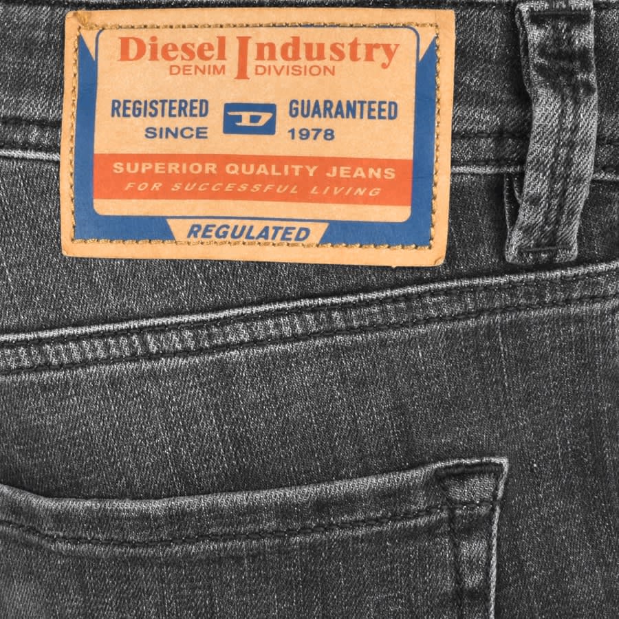 Image number 3 for Diesel Larkee Mid Wash Jeans Grey